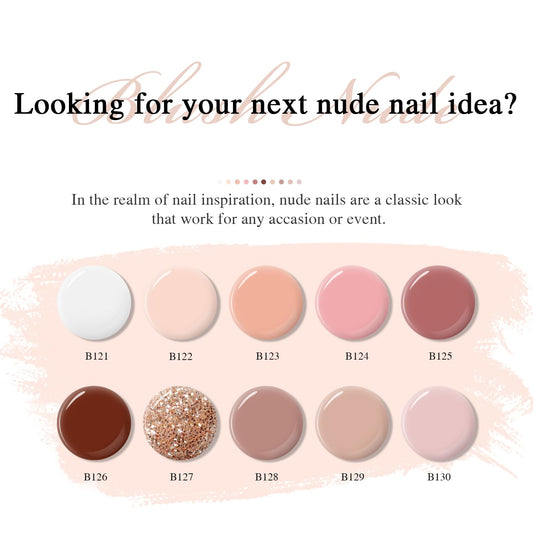 Larvall Beautpal color swatches display soft pink nude shades for versatile daily looks.