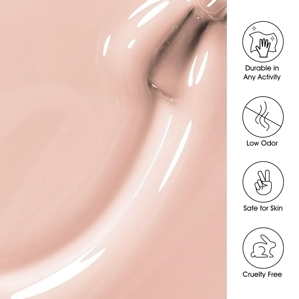 Larvall Beautpal nude gel polish set low odor formula for comfortable adhesion during use.
