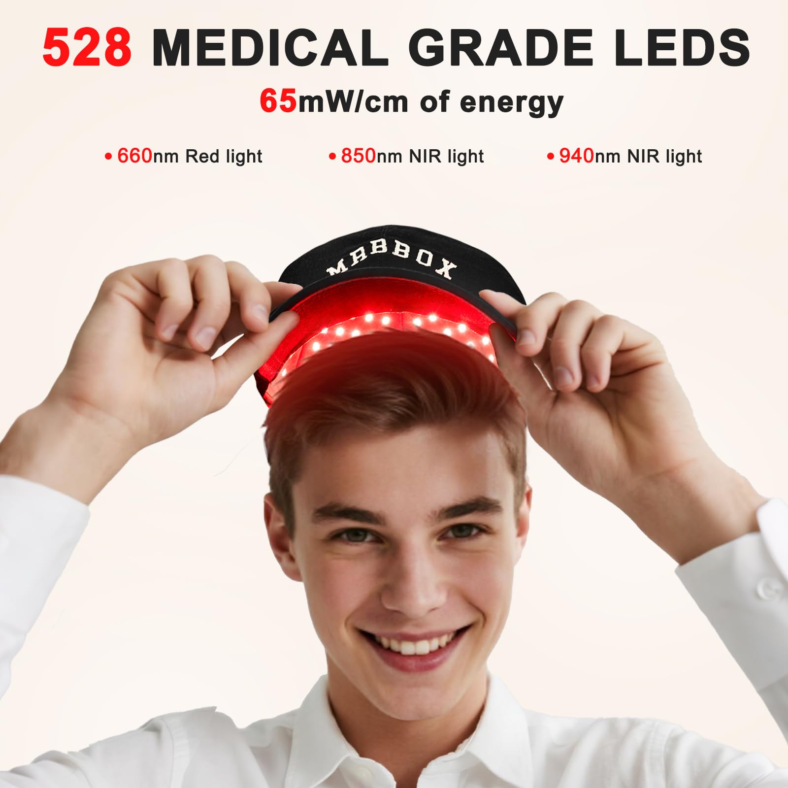 Laser Hair Growth Cap breathable material supports comfort during extended wear.