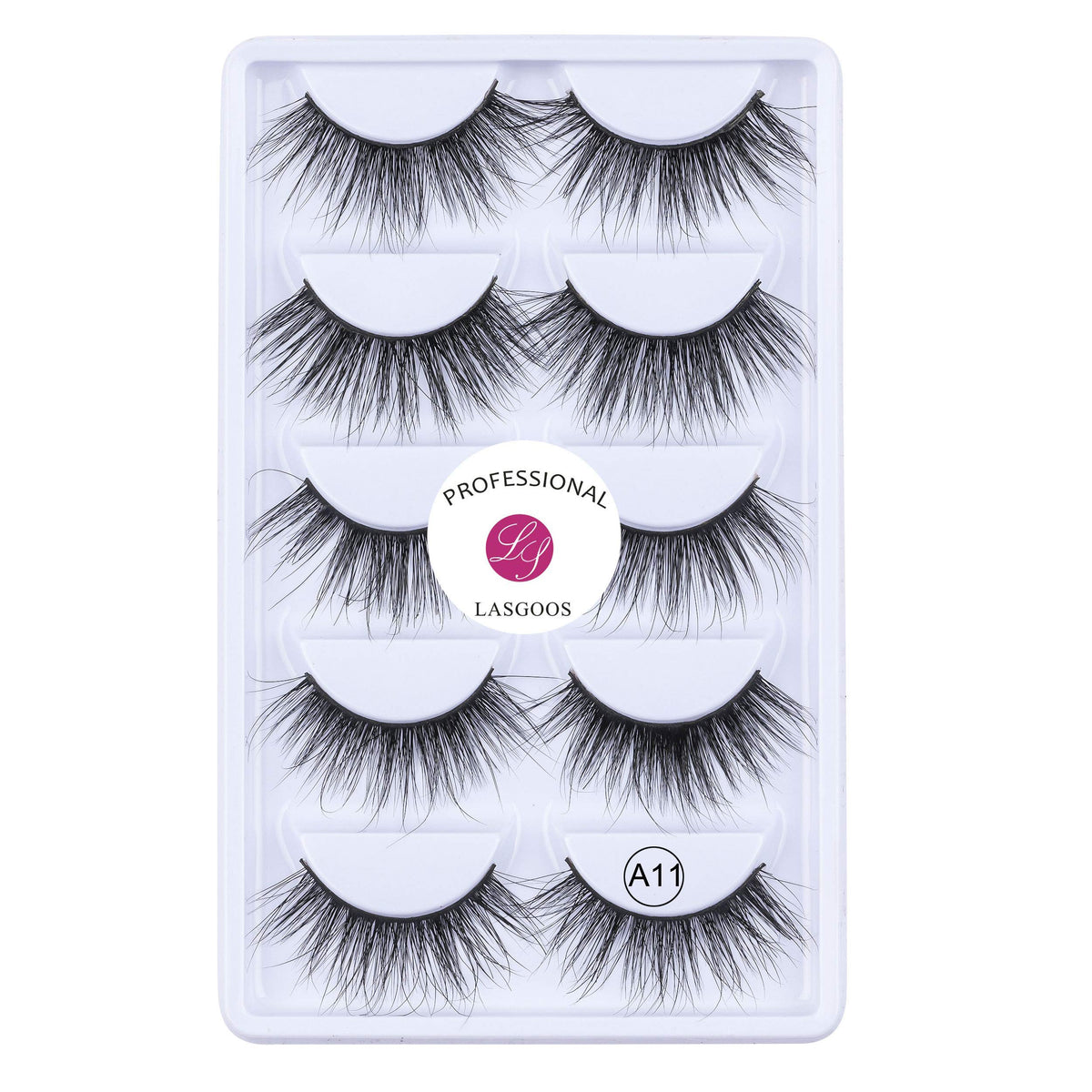 LASGOOS 3D Mink Lashes provide natural volume for everyday elegance.