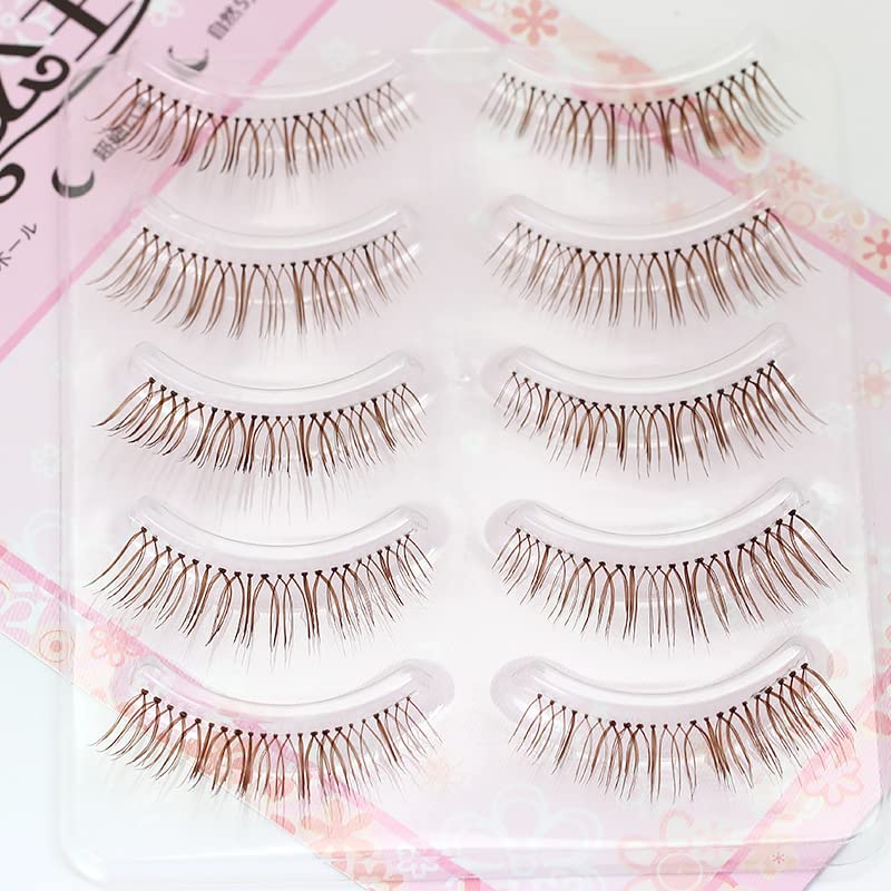 LASGOOS brown natural lashes are easy to apply and remove.