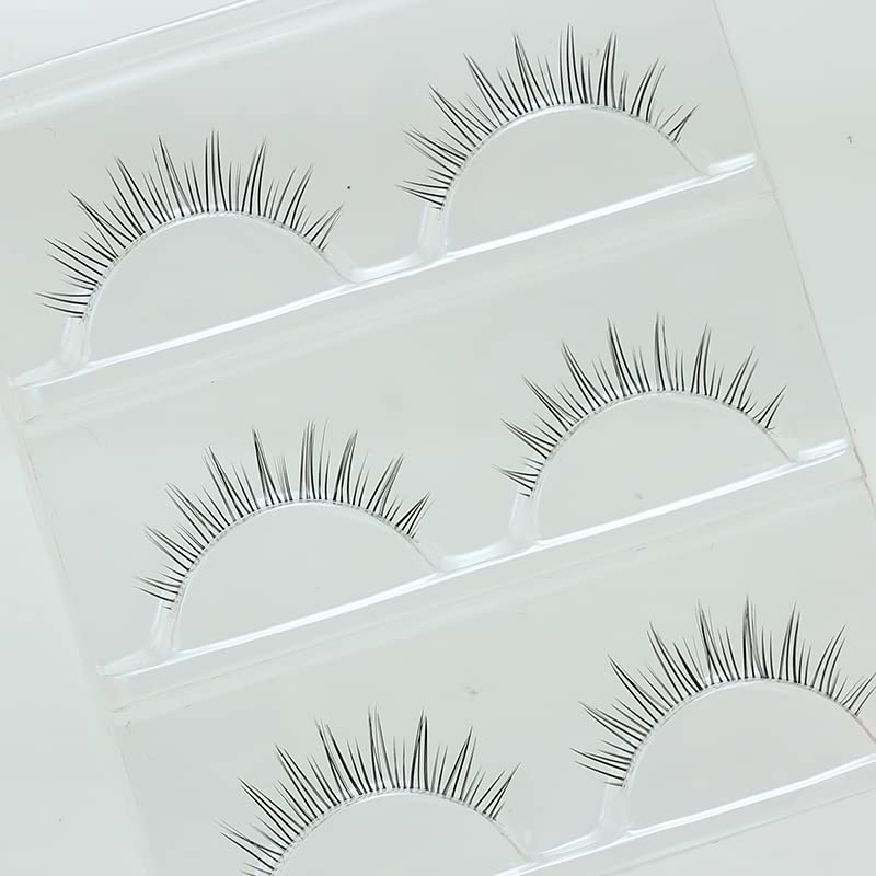 LASGOOS clear-band lashes close-up show natural volume and comfort.