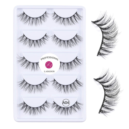 LASGOOS luxurious mink lashes A04 image1 for refined daily look and comfort