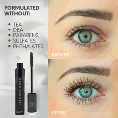 Two-pack option display with two mascara tubes.