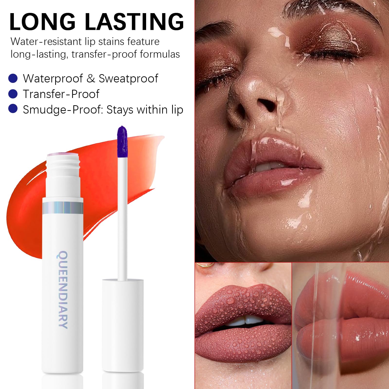 LashCharm highly pigmented formula close-up delivers vibrant shade payoff and even coverage.