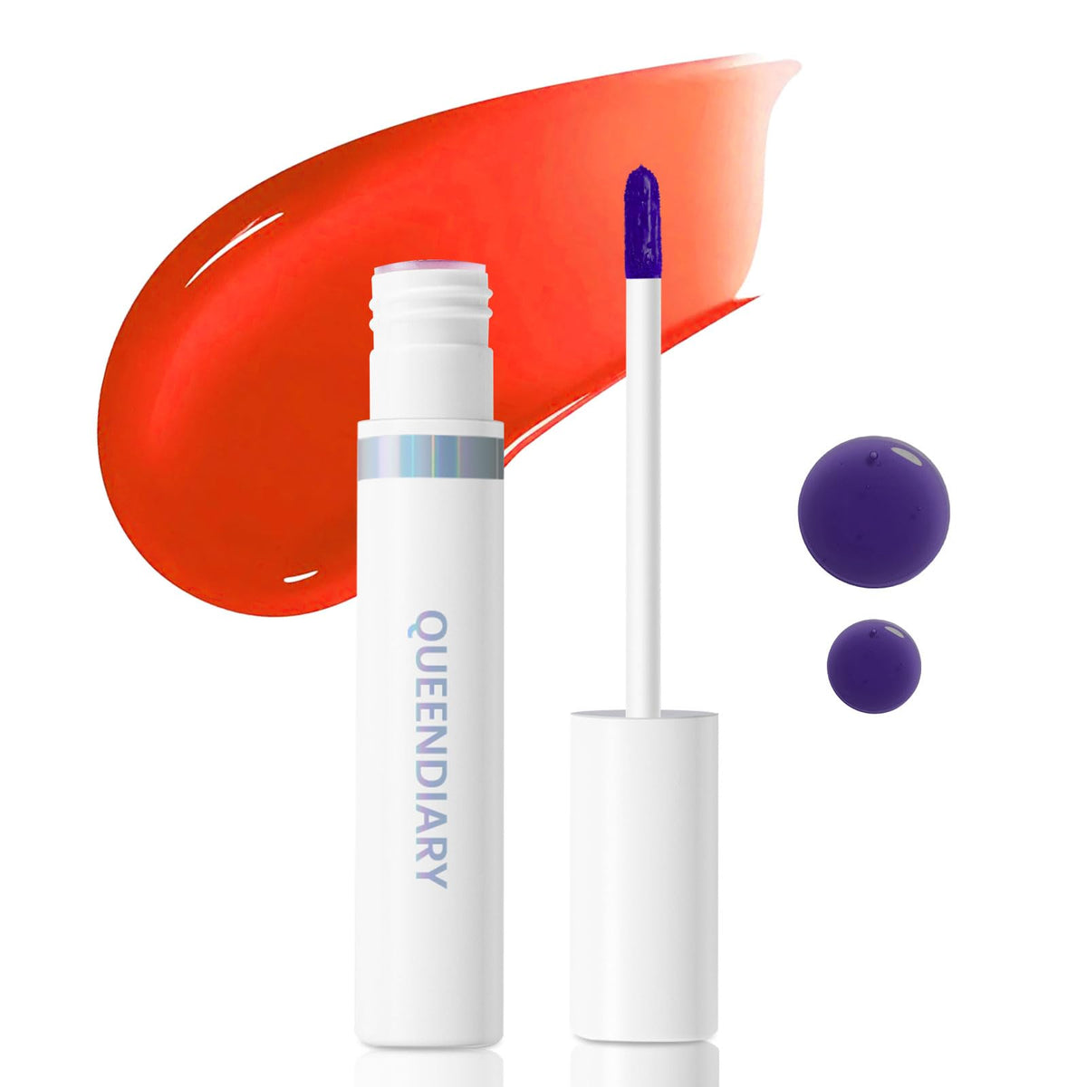 Lashcharm peel-off lip stain application showing precise lip line.