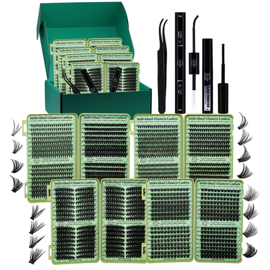 LASHSUN Lash Clusters Kit with four boxes for customizable density looks