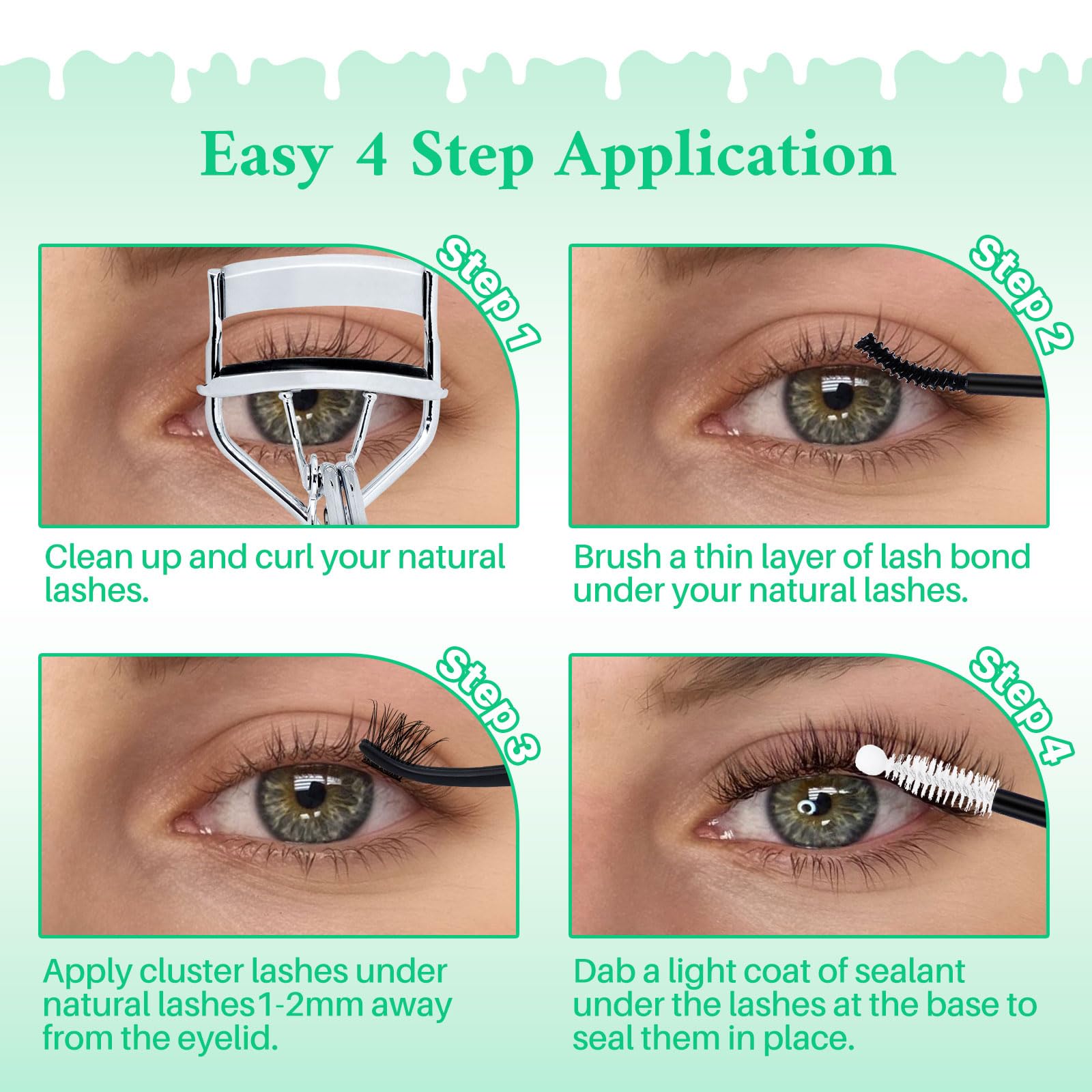 LASHSUN Reusable clusters are soft and lightweight for comfortable wear