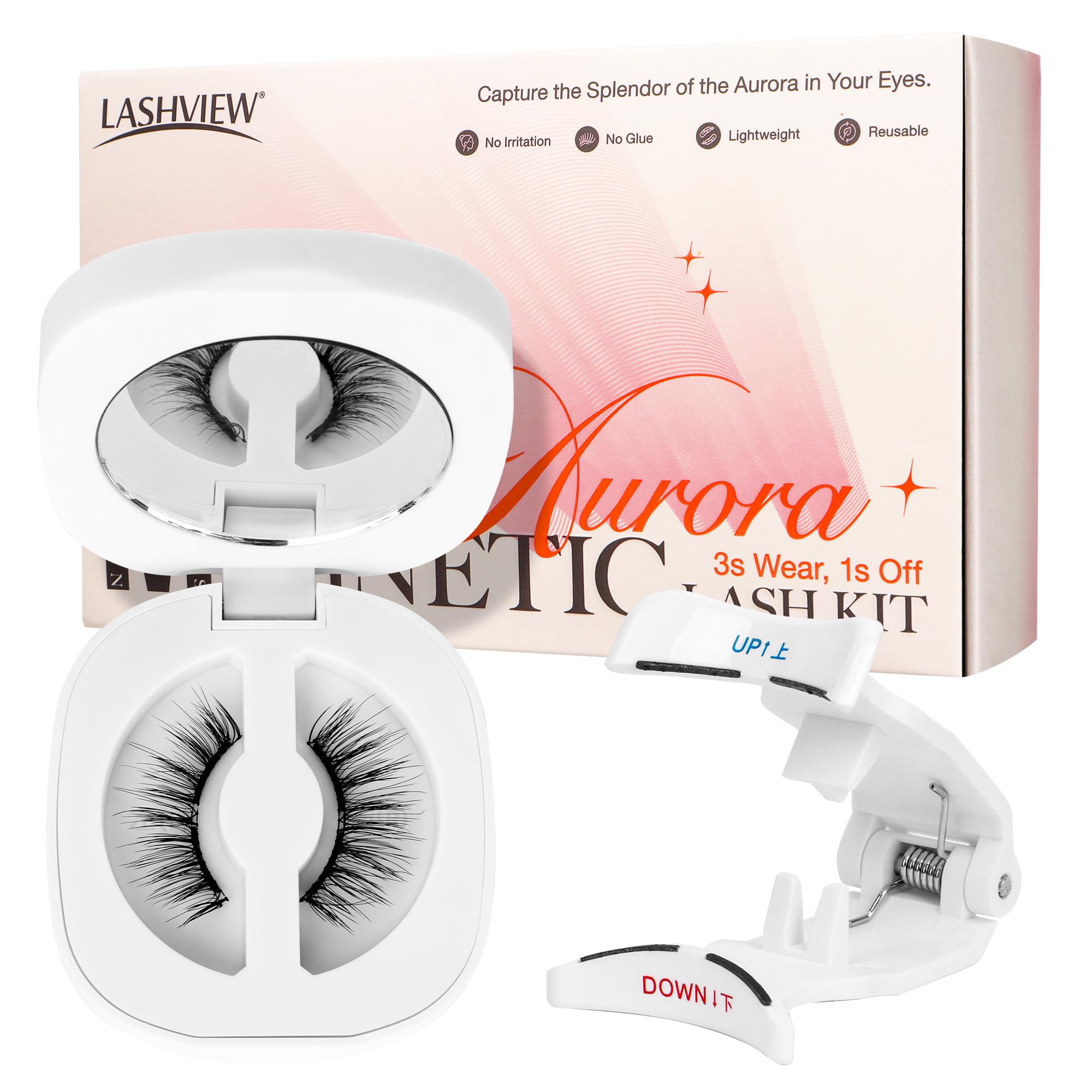LASHVIEW Aurora style natural look lashes for subtle daytime enhancement