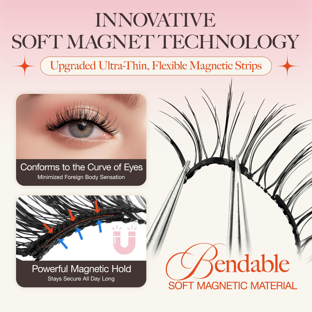 LASHVIEW Aurora-style lashes worn on the eye for a natural enhancement.
