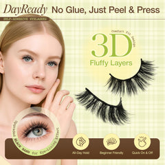 LASHVIEW CV219 lashes in makeup bag for on-the-go wear.
