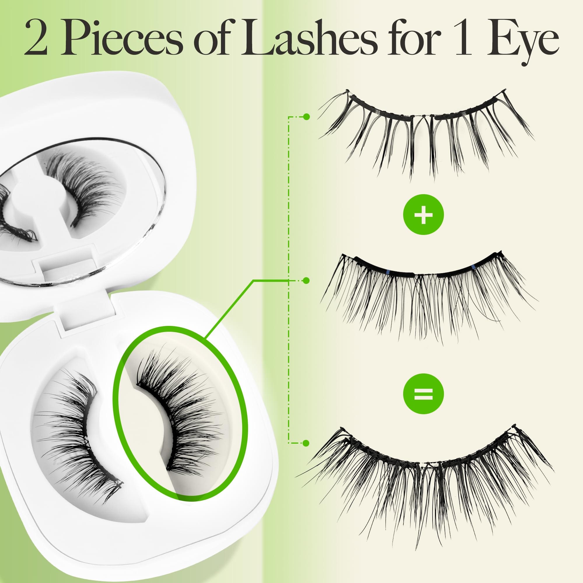 LASHVIEW glue-free lashes suitable for sensitive skin and gentle removal