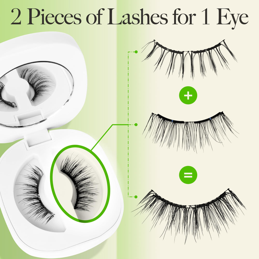 LASHVIEW glue-free lashes suitable for sensitive skin and gentle removal