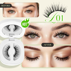 LASHVIEW L01 applicator in use for easy magnetic lash placement