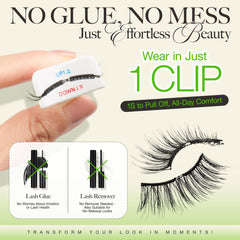 LASHVIEW L01 lashes worn on eye for a natural look