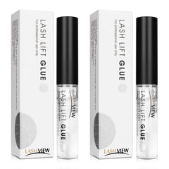 LASHVIEW lash lift glue 2pcs 5ml pack for quick, clean lash shaping