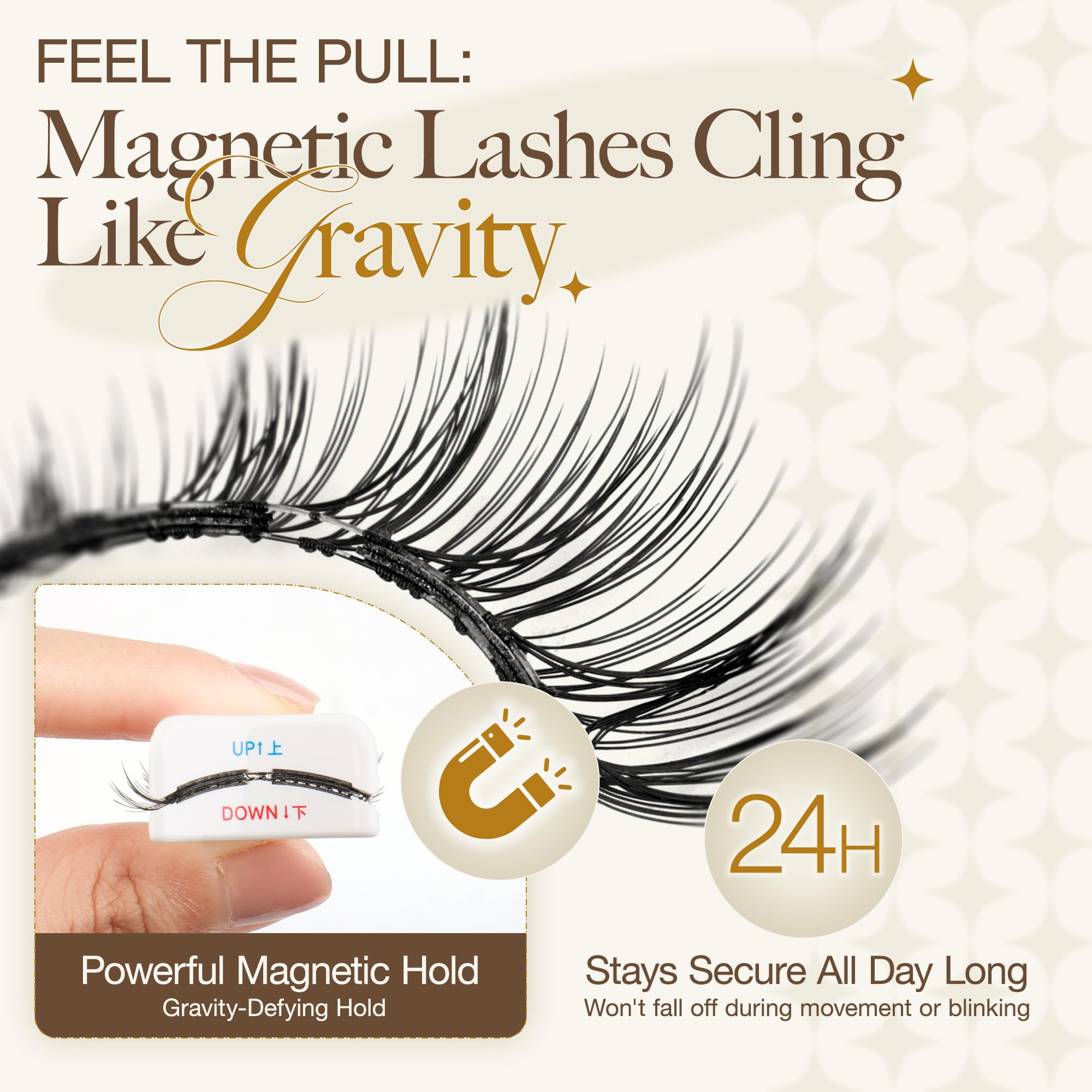 LASHVIEW All-day hold magnets provide secure wear during daily activities