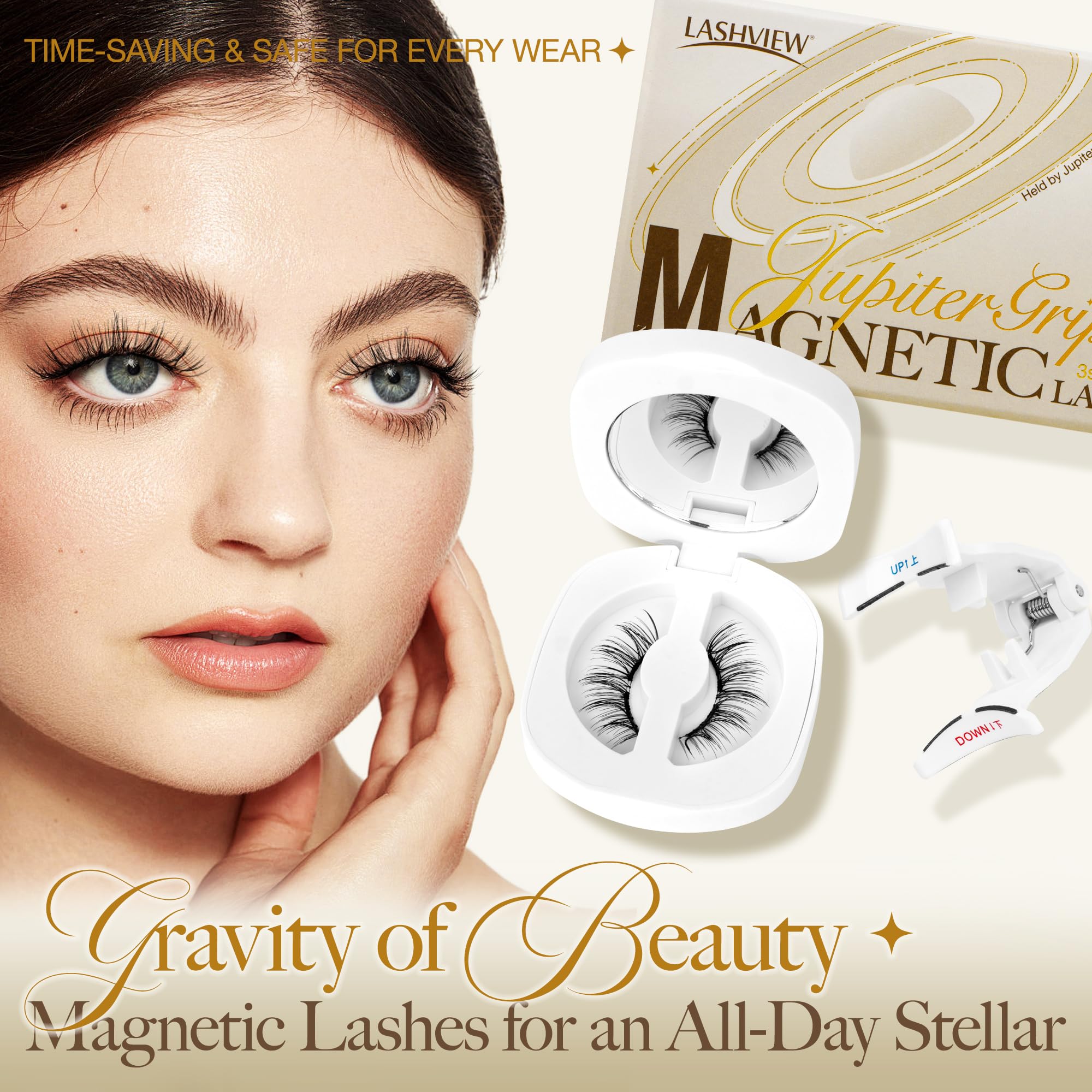LASHVIEW Natural-looking lashes worn for a seamless daily routine
