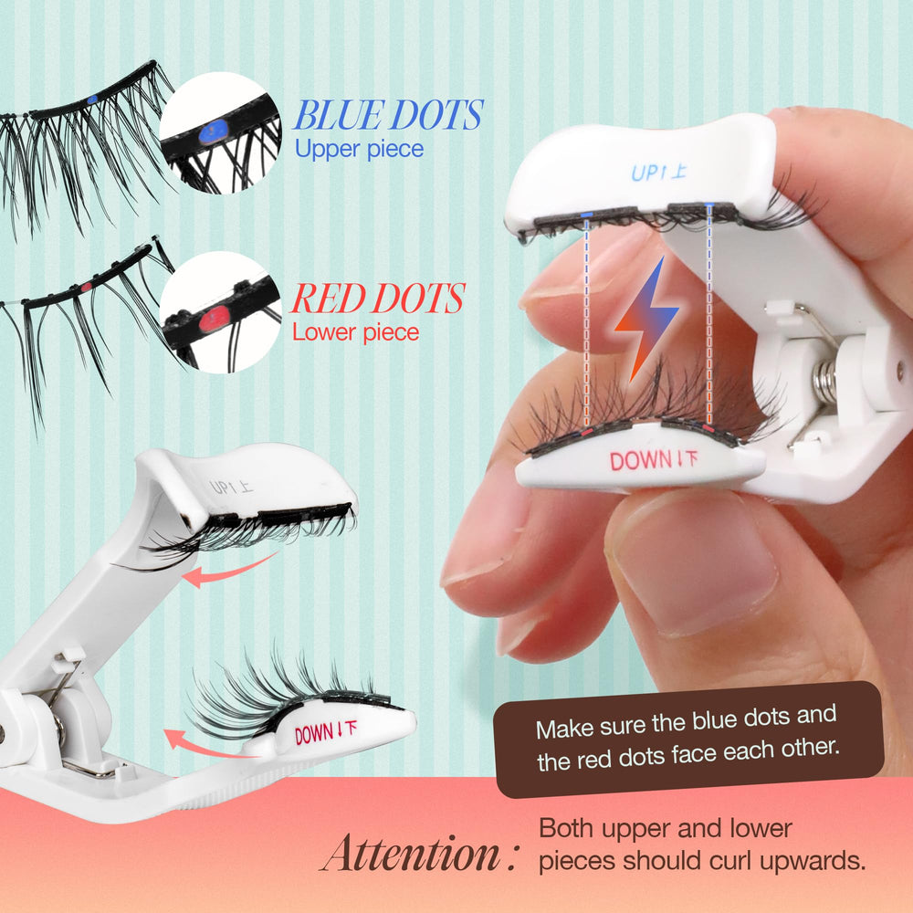 LASHVIEW no-glue lashes for quick wear and removal.