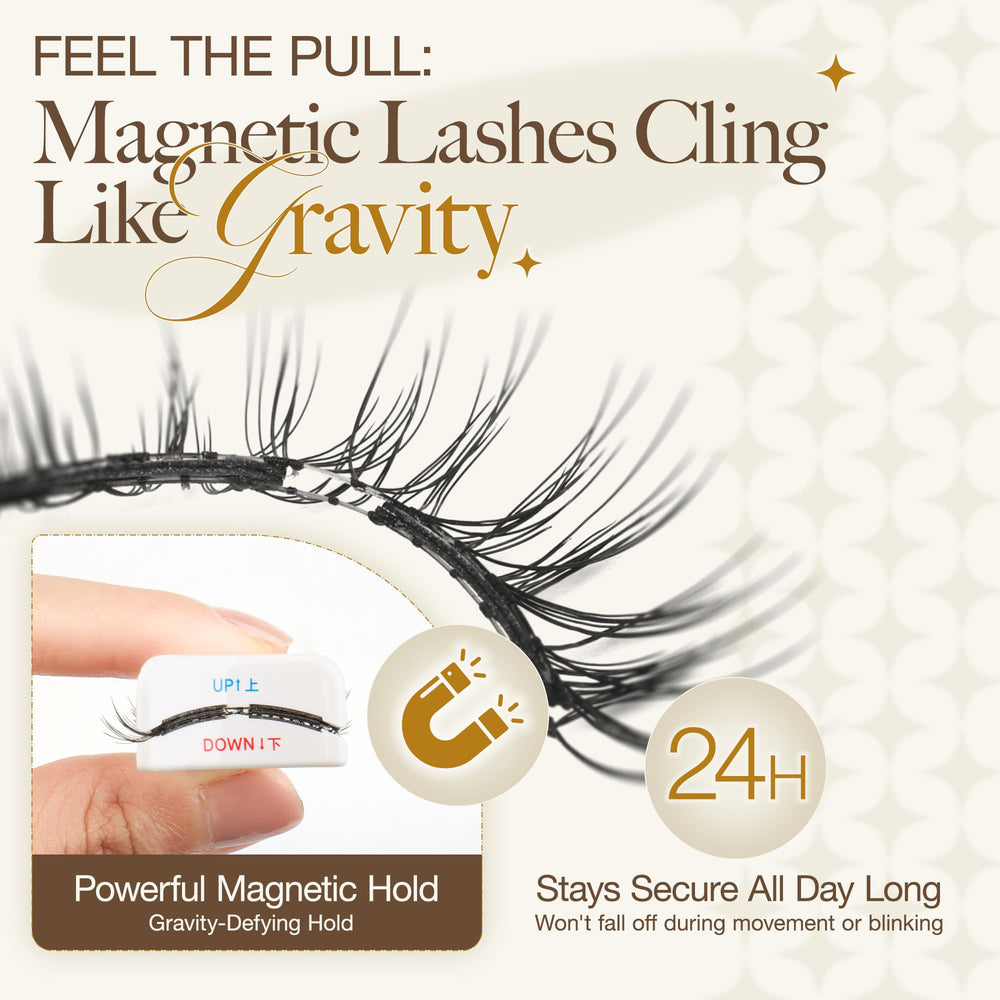 LASHVIEW no glue needed magnetic lashes ready for painless removal