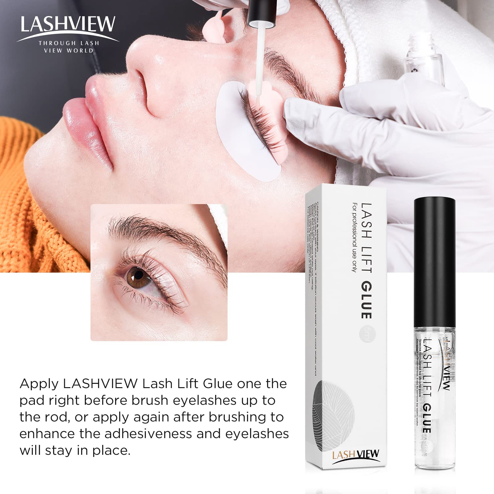 LASHVIEW precision applicator helps apply the right amount every time