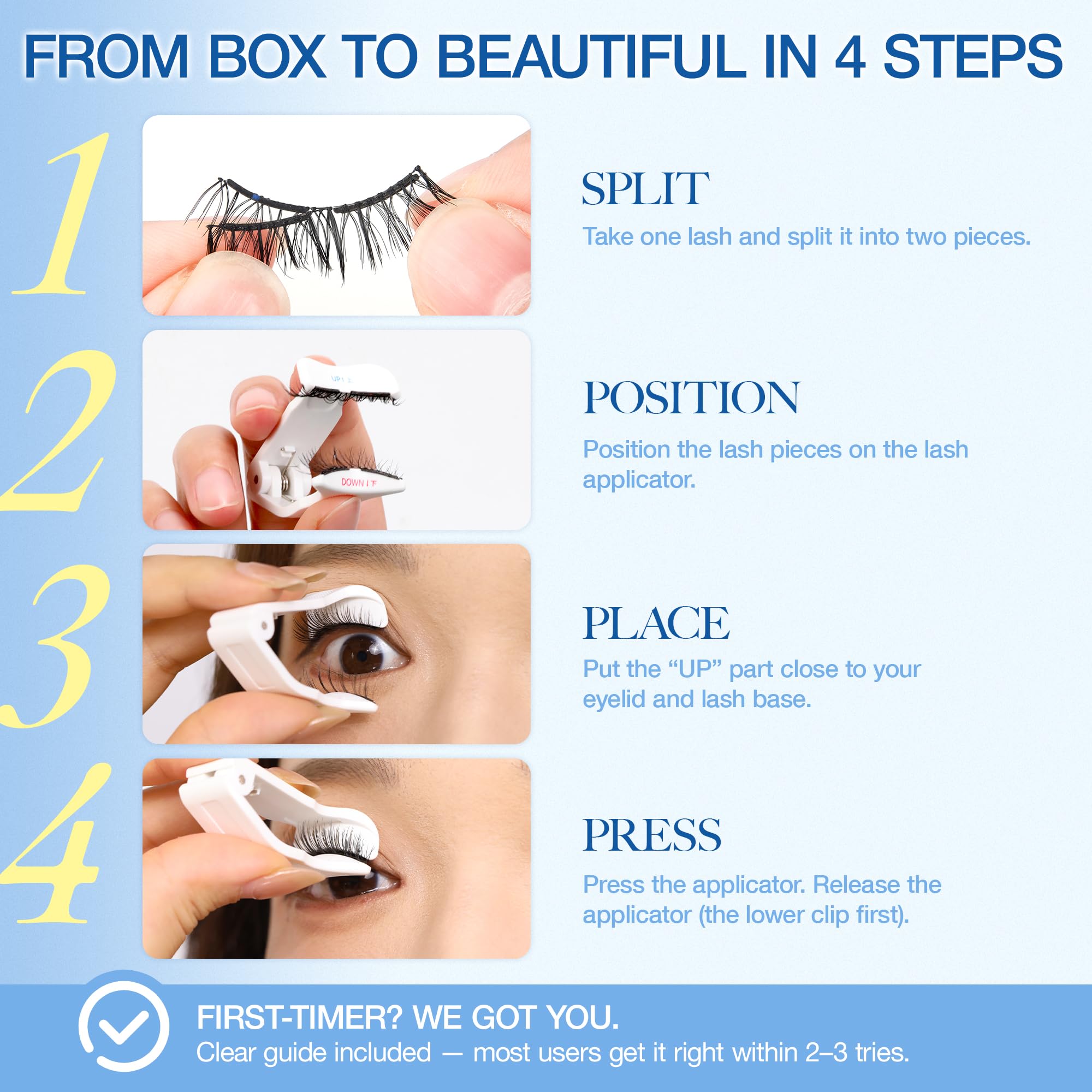 LASHVIEW RC25 mirror included for easy on-the-go application