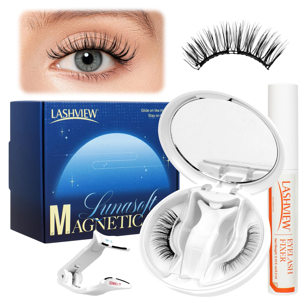 LASHVIEW RC25 soft magnetic eyelashes provide weightless comfort for all-day wear