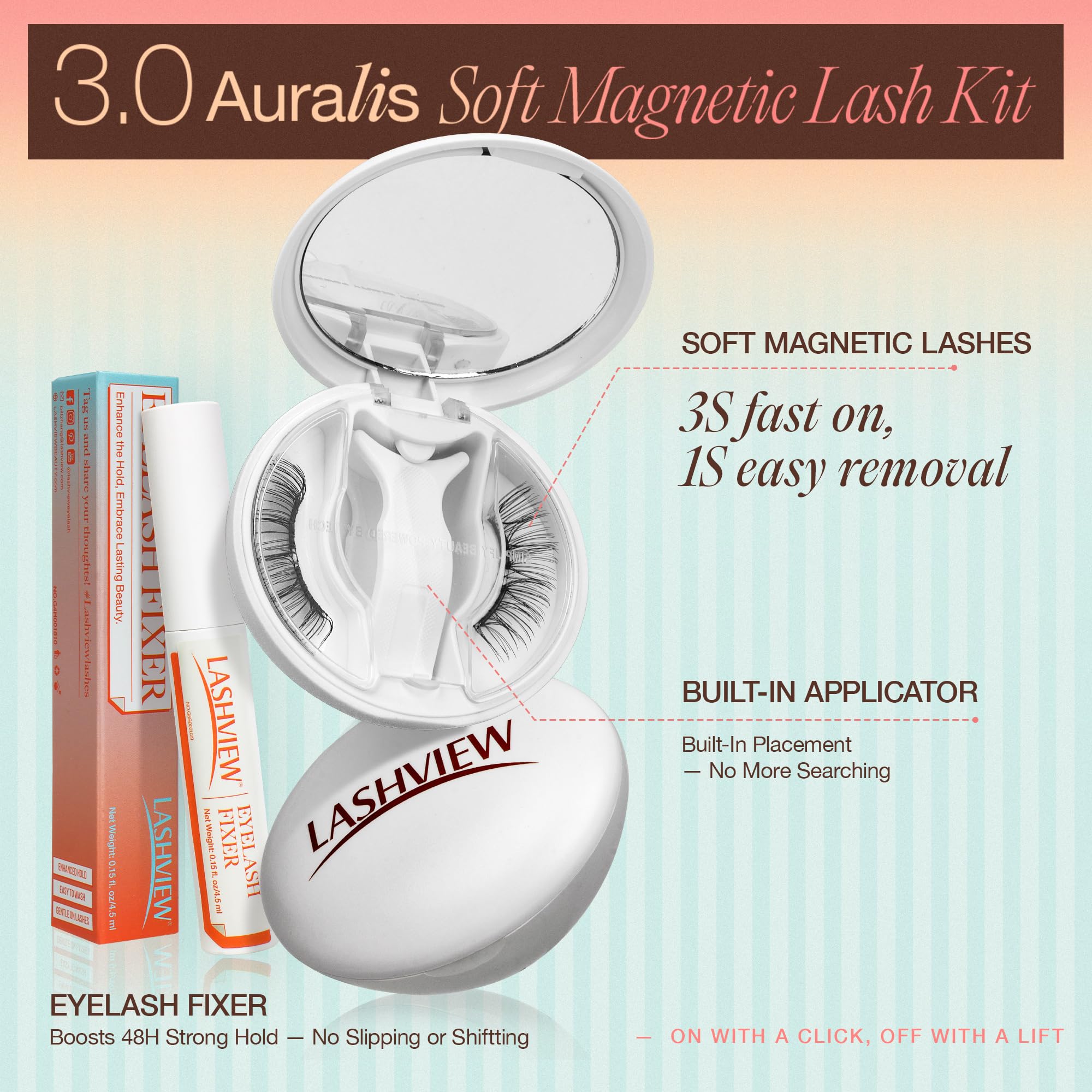 LASHVIEW lashes reusable over 100 times with proper care.