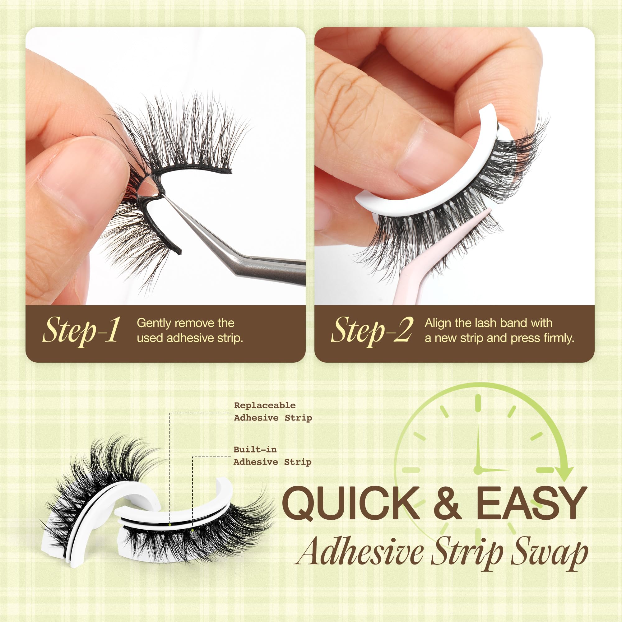 LASHVIEW 5-pair set includes replacement strips for continued use