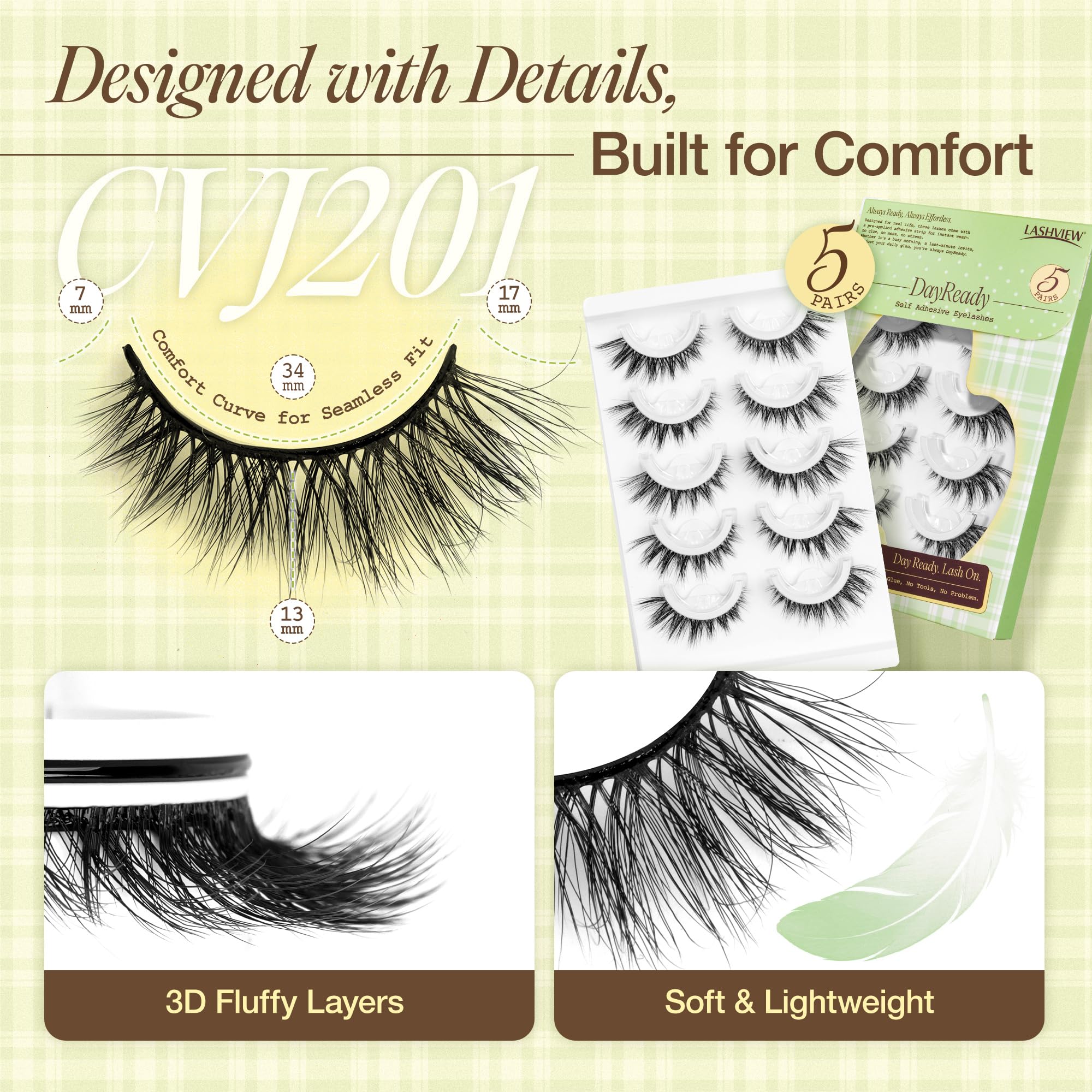 LASHVIEW easy application steps save time during morning routine