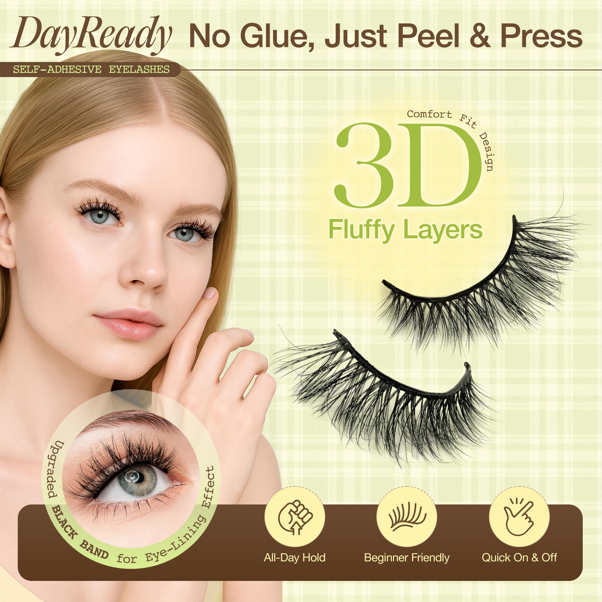LASHVIEW long-wear lashes stay put even during activity
