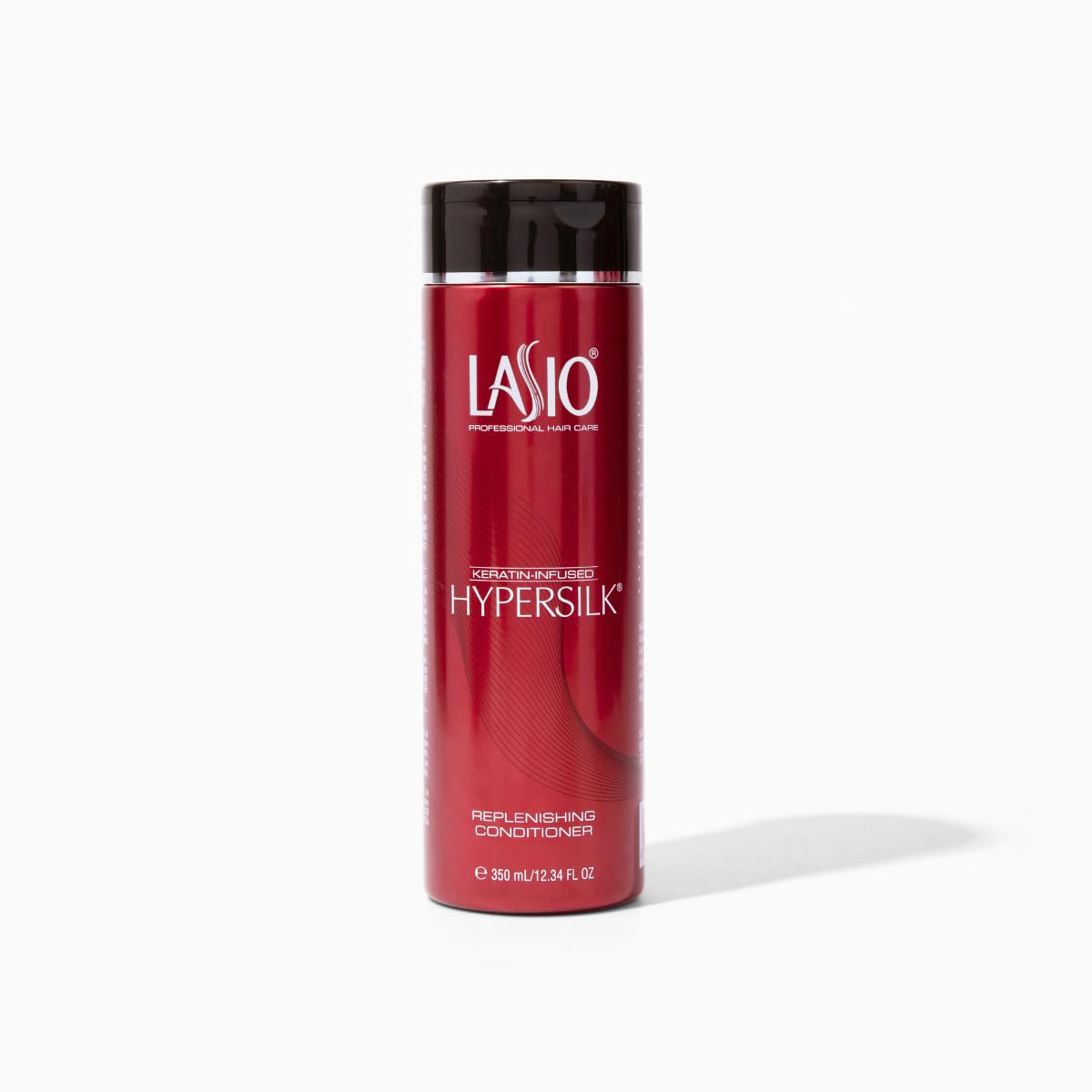 Lasio Keratin Replenishing Conditioner bottle front showing premium frizz control and shine