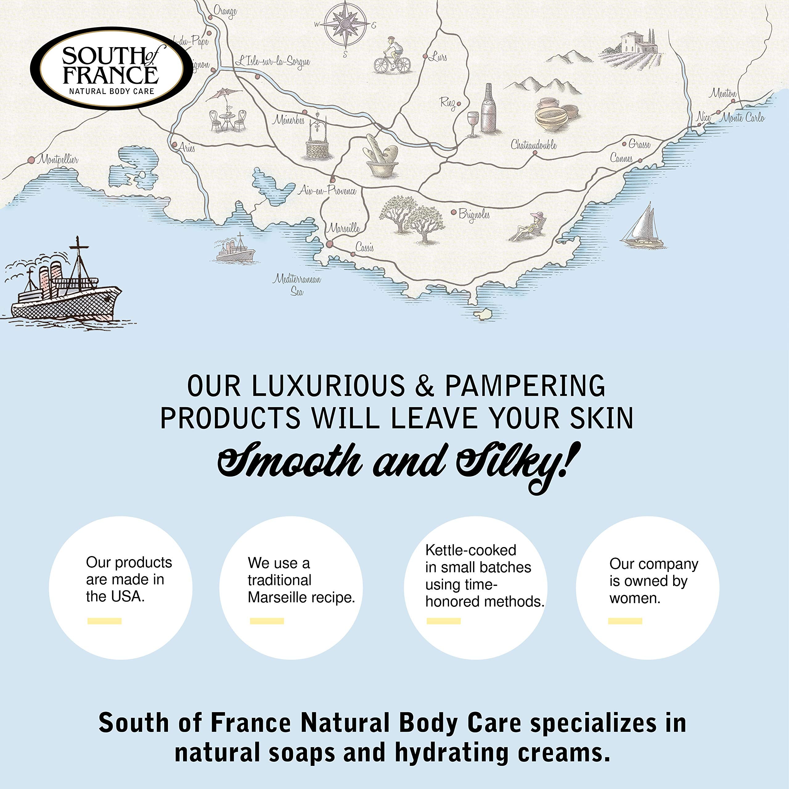 South Of France Lemon Verbena Clean Bar Soap lather and rinse for daily use.