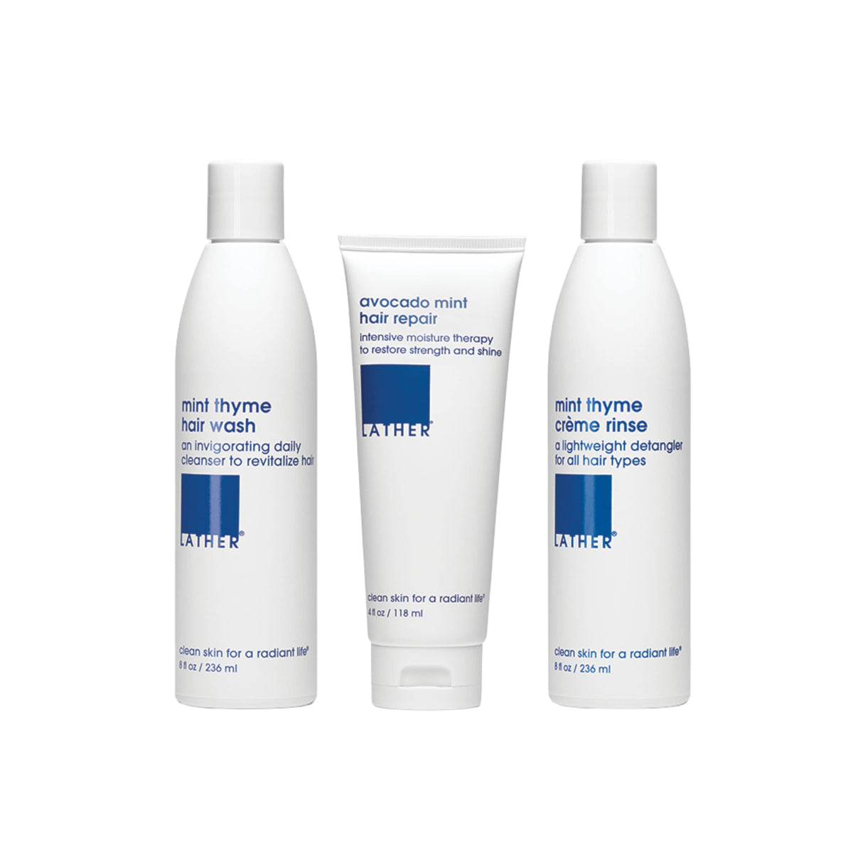 LATHER Appoint-Mint shampoo bottle for daily scalp refresh and gentle cleansing.