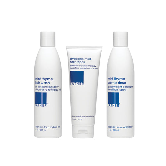 LATHER Appoint-Mint shampoo bottle for daily scalp refresh and gentle cleansing.