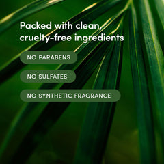 LATHER Bamboo Crème Hair Wash ingredient detail shows panthenol and oat amino acids for smoother hair.