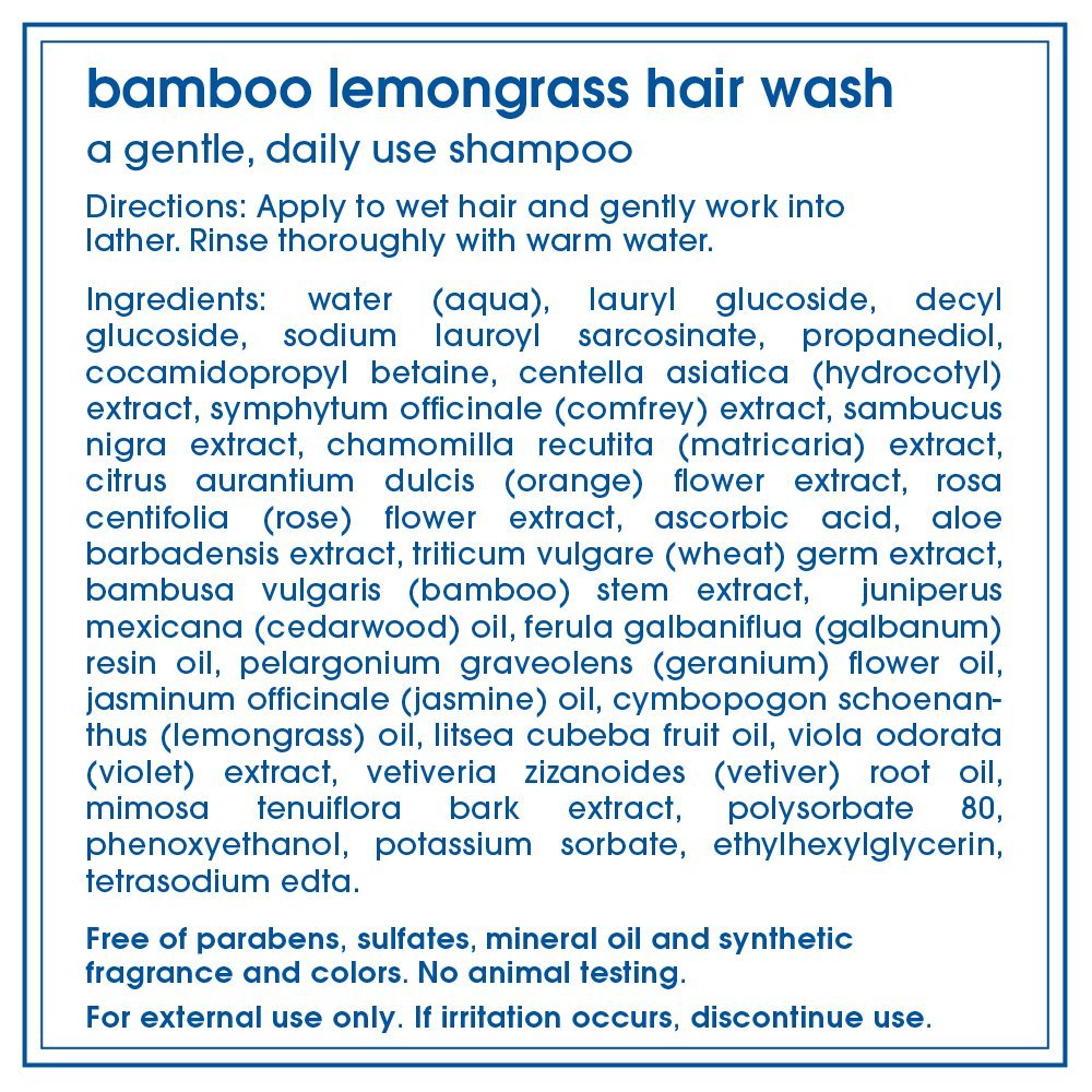 LATHER Bamboo Lemongrass Conditioner bottle highlights lightweight moisture for smooth hair.