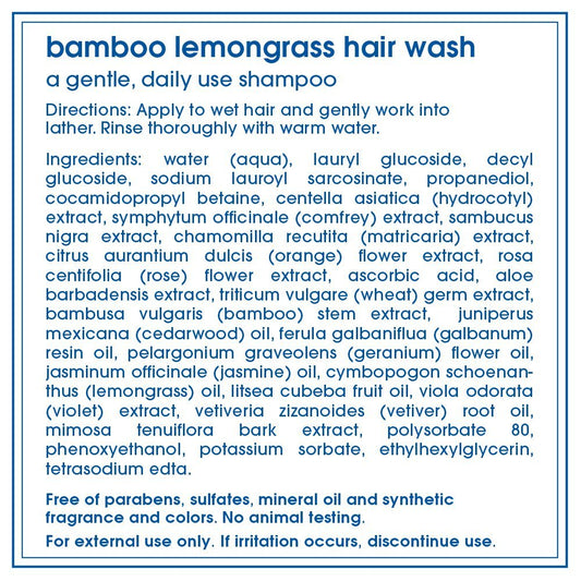 LATHER Bamboo Lemongrass Conditioner bottle highlights lightweight moisture for smooth hair.