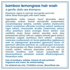LATHER Bamboo Lemongrass Conditioner bottle highlights lightweight moisture for smooth hair.
