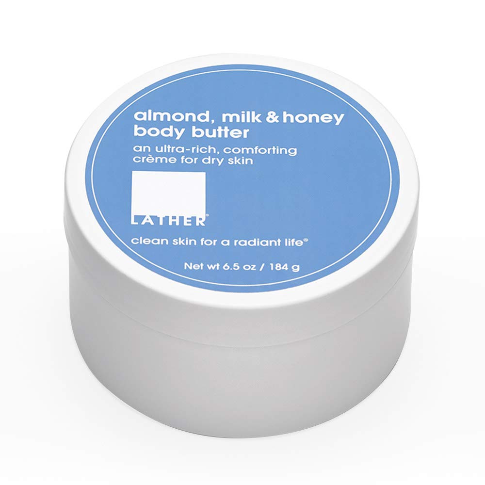LATHER body butter being massaged into skin for lasting moisture