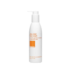 LATHER Ultra Mild Face Wash pump bottle delivering gentle cleansing for sensitive skin.