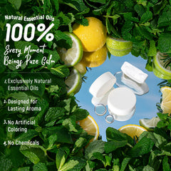 Lather Valley Mind Revive steamers with lemon leaf and mint for focus