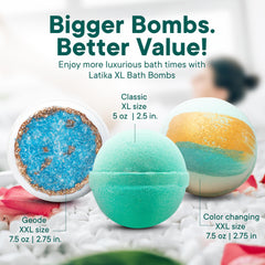 Latika Mermaid bath bomb with dark plum scent for calming bath experience