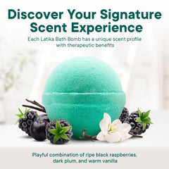 Latika Classic Mermaid bath bomb uses natural ingredients for gentle care