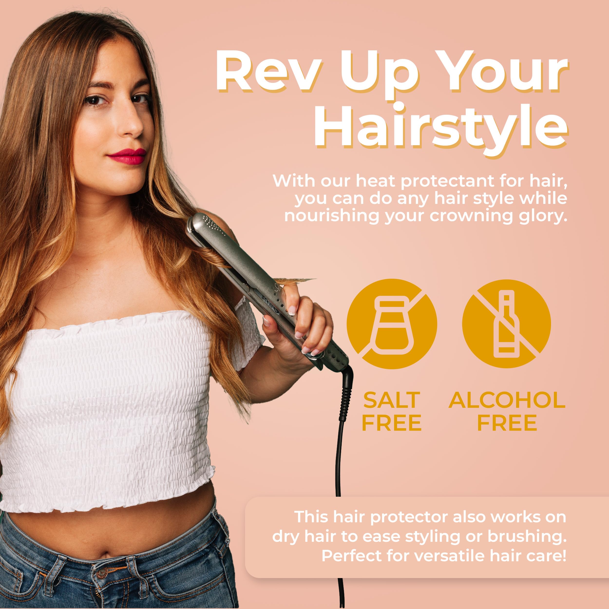 LATINOIL Chia Oil Heat Protectant Spray shine provides a radiant finish
