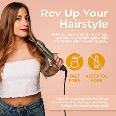 LATINOIL Chia Oil Heat Protectant Spray shine provides a radiant finish