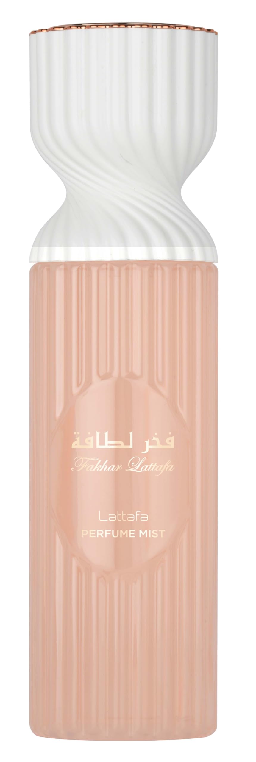 Lattafa Fakhar Perfume Mist bottle close-up, showcasing an elegant floral scent for daily wear