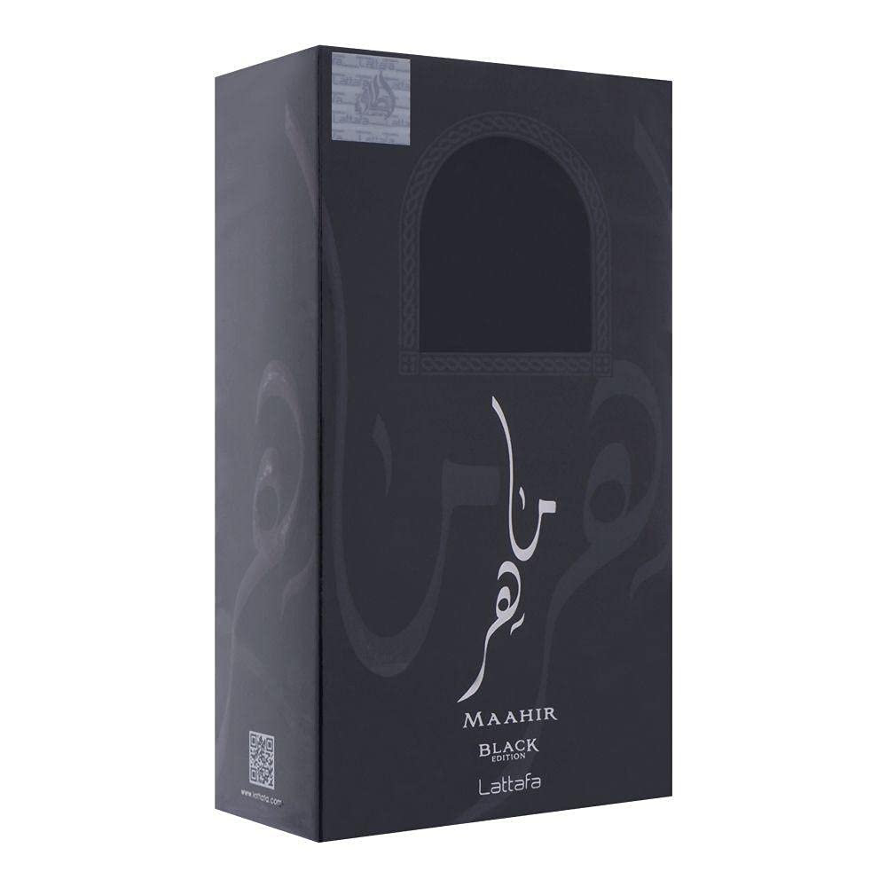 Lattafa Maahir Black Edition oud note adds depth for a bold signature