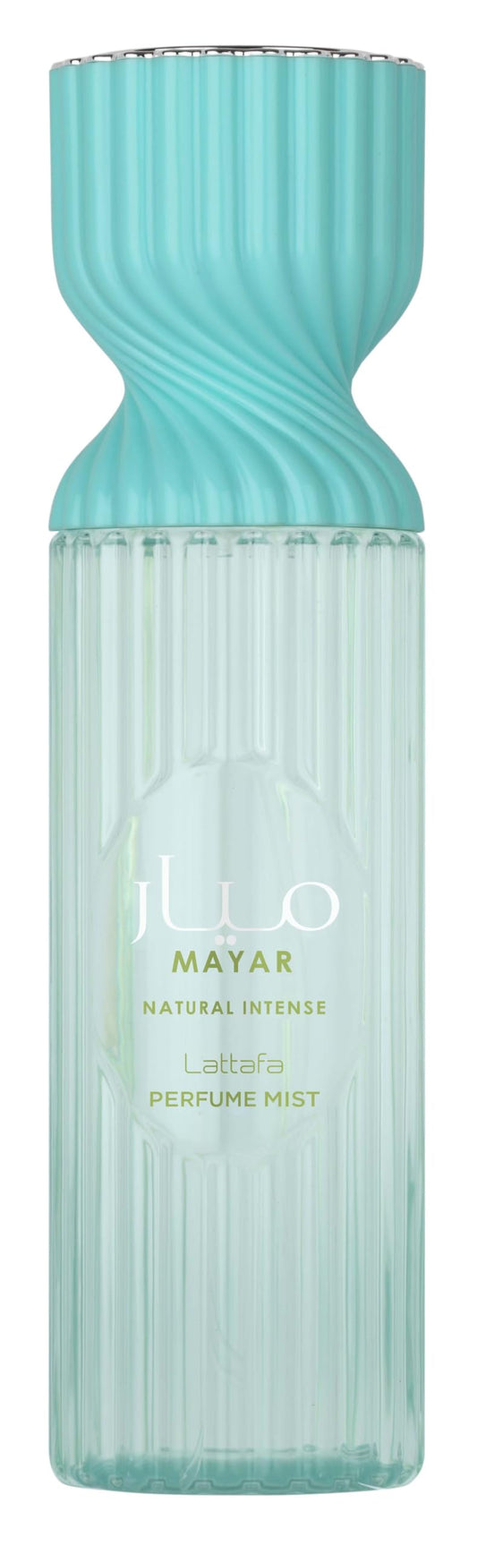 Lattafa Mayar bottle showcases fresh aquatic notes for daily refresh.