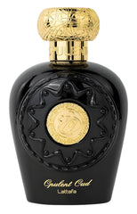 Lattafa Opulent Oud bottle front view; unisex aroma for all-day wear